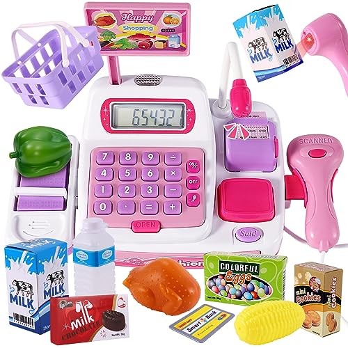 Buyger 34pc kids toy till - 34pc,