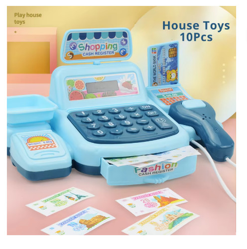 New cash register toy - register,