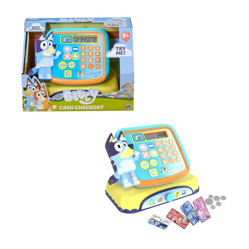 Bluey cash checkout - cash, till