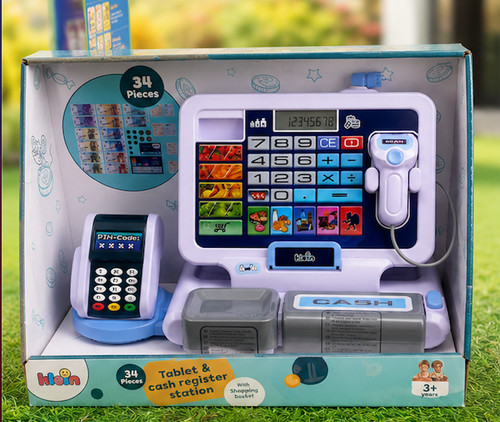 Kids electronic cash register - cash,